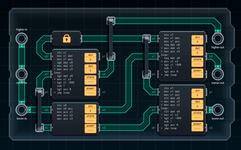 Advanced Shenzhen I/O puzzle